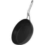 The Rock 12 in. Aluminum Nonstick Frying Pan in Black Speckle