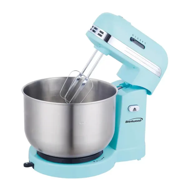 3 Qt. 5-Speed Blue with Stainless Steel Mixing Bowl Stand Mixer