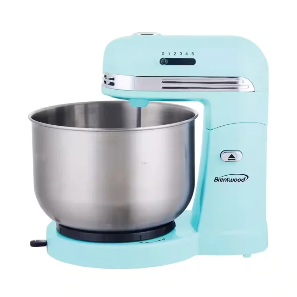 3 Qt. 5-Speed Blue with Stainless Steel Mixing Bowl Stand Mixer