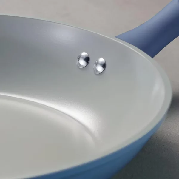 14-Piece Ceramic Cookware Set in Blue