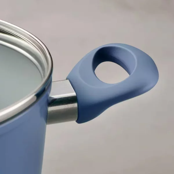 14-Piece Ceramic Cookware Set in Blue