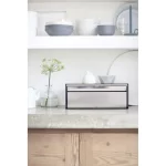 Fall Front Brilliant Steel Bread Box