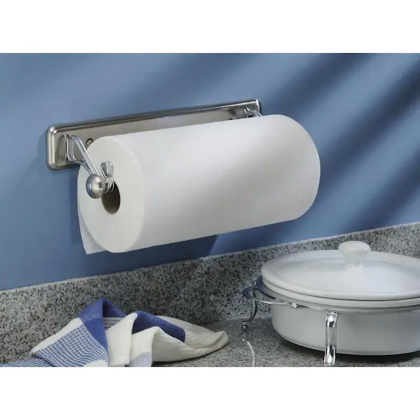 York Lyra Split Finish Steel Wall Mount Paper Towel Holder