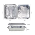 Aluminum Foil Pans with Lids -FOUKUS 9x13 Disposable Foil Pans with Covers - 10 Pack Food Containers Great for Baking, Cooking, Heating, Storing, Prepping Food