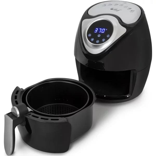 Deco Chef XL 3.7 QT Digital Air Fryer Cooker With 7 Smart Programs ,Preheat & Shake Remind , LED Touch Screen Oil-Less Non-Stick Coated Basket ,Timer Counter Top , Healthy Kitchen Safe Frying Statio