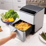 COSORI Dual Blaze 6.8-Quart Smart Air Fryer, Dual Heating Elements, Light Gray