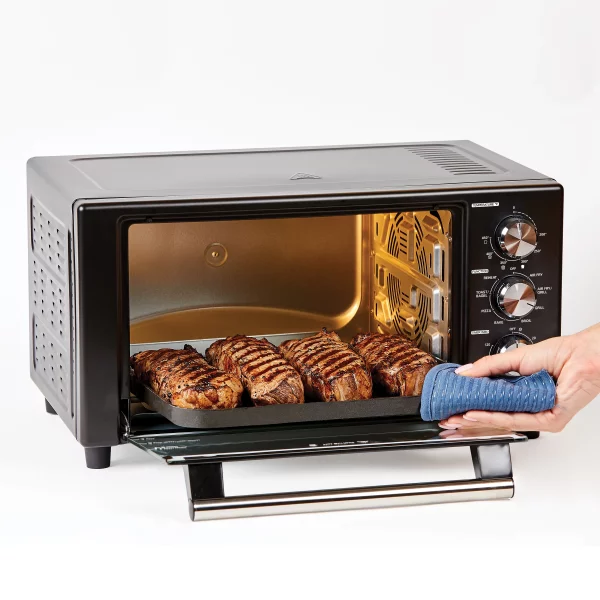 PowerXL Air Fryer Grill Plus, Toaster Oven, Black, 1500 Watts