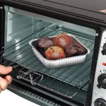 Displastible 8x8" Disposable Aluminum Pans With Lids (10 Pack) Foil Pans For Cooking, Baking Cakes, Roasting & Homemade Breads - Disposable Food Containers With Foil Lids