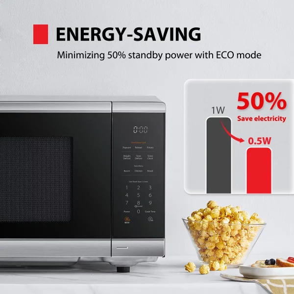 Toshiba 1.4 Cu. Ft., Stainless Steel, 1100 Watt, Microwave Oven with Sensor Cook