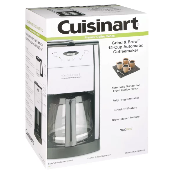 Cuisinart Grind & Brew™ 12 Cup Automatic Coffeemaker, Silver