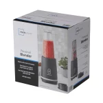 Mainstays Black Single-Serve Blender with 1 Travel Lid, 16 oz, New