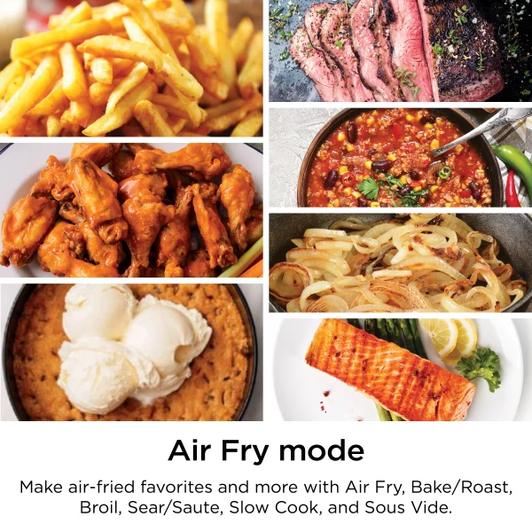 Ninja Speedi Rapid Cooker & Air Fryer, SF300, 6-Qt. Capacity, 10-in-1 Functionality, Meal Maker, Sea Salt Gray