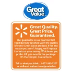 Great Value Uncoated, Microwave Safe, Disposable Paper Plates, 9", White, 100 Count