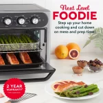 Dash Chef Series 7 in 1 Convection Air Fryer Oven With Non-Stick Fry Basket, Baking Pan & Rack, 23L, 1500 Watt