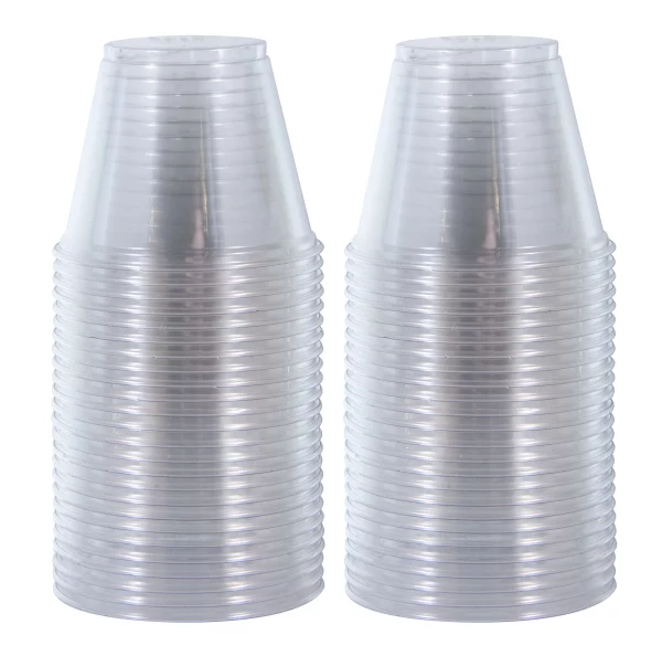Solo Disposable Plastic Cups, Clear, 9oz, 50 Count