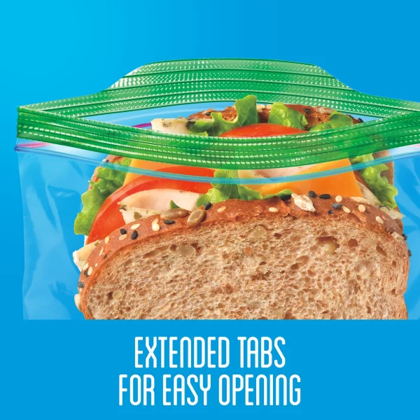 Ziploc Brand Sandwich Bags XL with Grip 'n Seal Technology, 30 Count