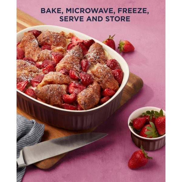 French Colors 10-Piece Bakeware Set, Cabernet