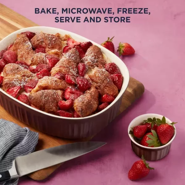 French Colors 12-Piece Bakeware Set, Cabernet