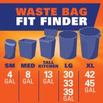 Hefty Ultra Strong Tall Kitchen Trash Bags, Fabuloso Scent, 13 Gallon, 40 Count
