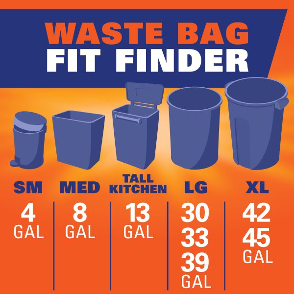 Hefty Ultra Strong Tall Kitchen Trash Bags, Fabuloso Scent, 13 Gallon, 40 Count