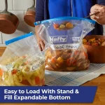 Hefty Slider Freezer Storage Bags, Gallon Size, 60 Count
