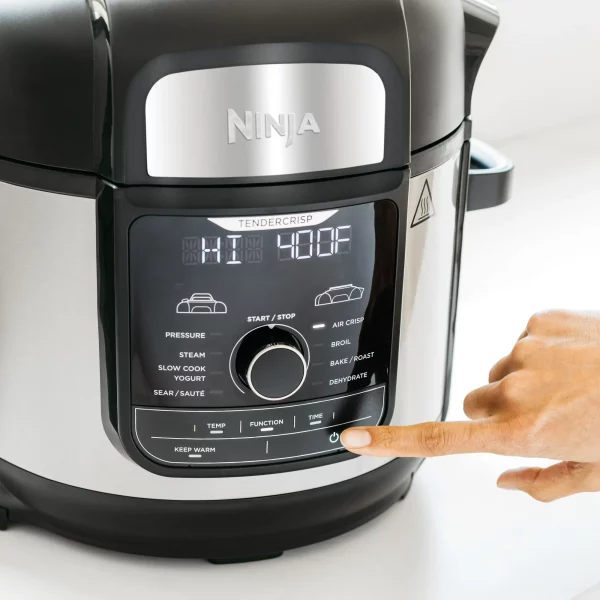 Ninja® Foodi™ TenderCrisp 9-in-1 8-Quart Deluxe XL Pressure Cooker, Stainless Steel FD401