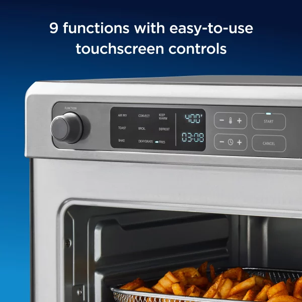 Oster Digital RapidCrisp™ Air Fryer Oven, 9-Function Countertop Oven with Convection