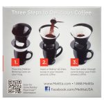 Melitta Pour-Over Filter Cone Coffeemaker - Black