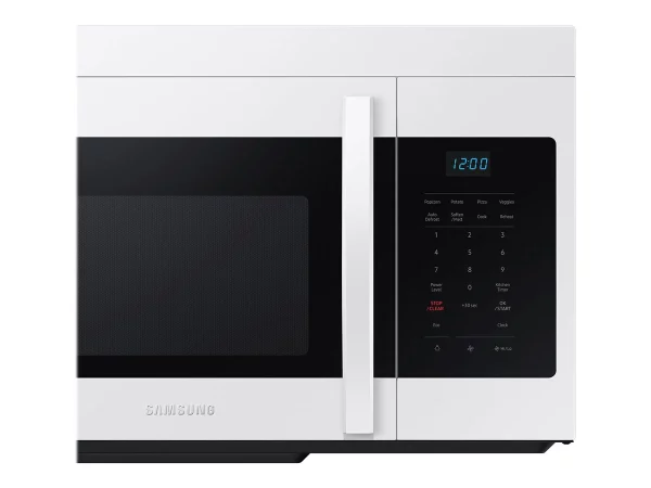 Samsung ME16A4021AW - Microwave oven - over-range - 1.6 cu. ft - 1000 W - white with built-in exhaust system
