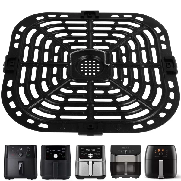 Gorware Air Fryer Grill Pan Stainless Steel Nonstick Air Fryer Crisper Plate for Air Fryer Cooking 9.05×9.44in