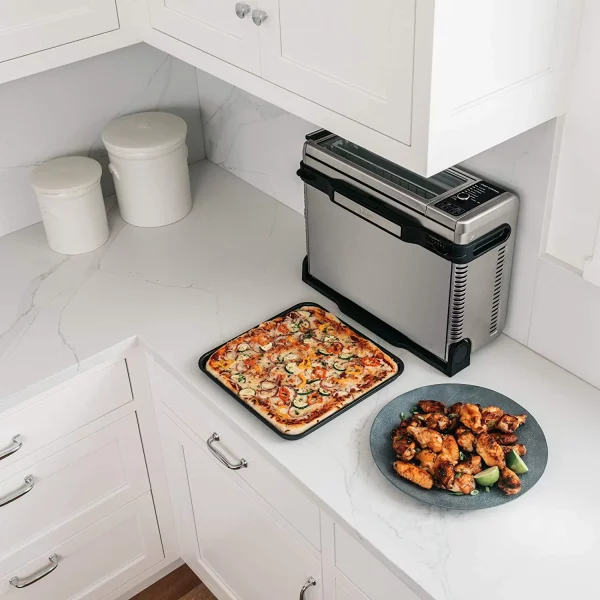 Restored Ninja Foodi FT102CO Digital Fry, Convection Oven, Toaster, Air Fryer, with XL Capacity (Stainless Steel)- (Refurbished)