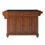 Cambridge Cherry Kitchen Island with Granite Top