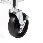 3-Shelf Chrome Rolling Cart