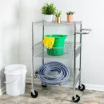 3-Shelf Chrome Rolling Cart
