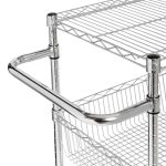 3-Shelf Chrome Rolling Cart