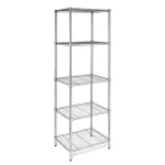 Chrome 5-Tier Metal Wire Shelving Unit (18 in. W x 72 in. H x 24 in. D)