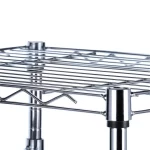 1-Tier Chrome Stacking Cabinet Organizer