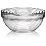 Stackable 10-Piece Glass Mixing Bowl Set