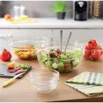 Stackable 10-Piece Glass Mixing Bowl Set