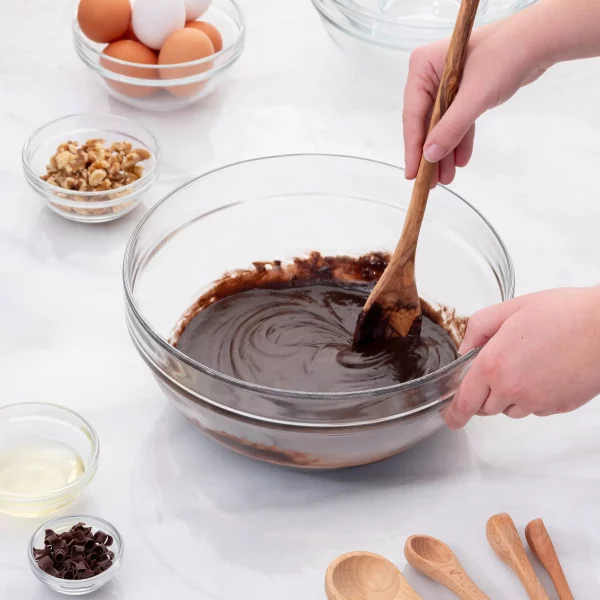 Stackable 10-Piece Glass Mixing Bowl Set