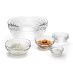 Stackable 10-Piece Glass Mixing Bowl Set