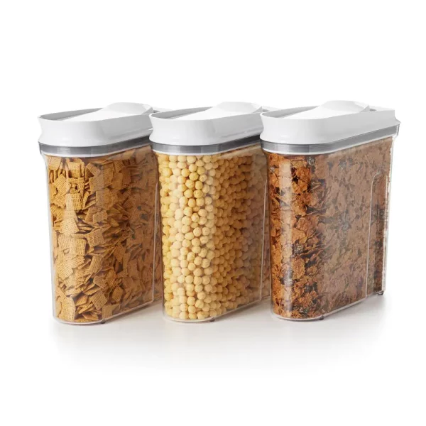 Good Grips 3.4 qt. Medium POP Cereal Dispenser with Airtight Lid (3-Pack)