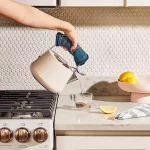 Stovetop Whistling Tea Kettle in Cream