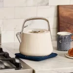 Stovetop Whistling Tea Kettle in Cream