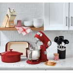 Triple Rivet 15-Piece White Knife Set with Storage Block