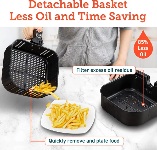 COSORI Pro II 5.8-Quart Smart Air Fryer, 12-in-1, Walmart Exclusive Bonus, Voice Control, Light Gray