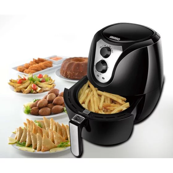 Emerald Air Fryer 1400 Watts with Removable Basket & Pan 4.2QT Capacity (1801)