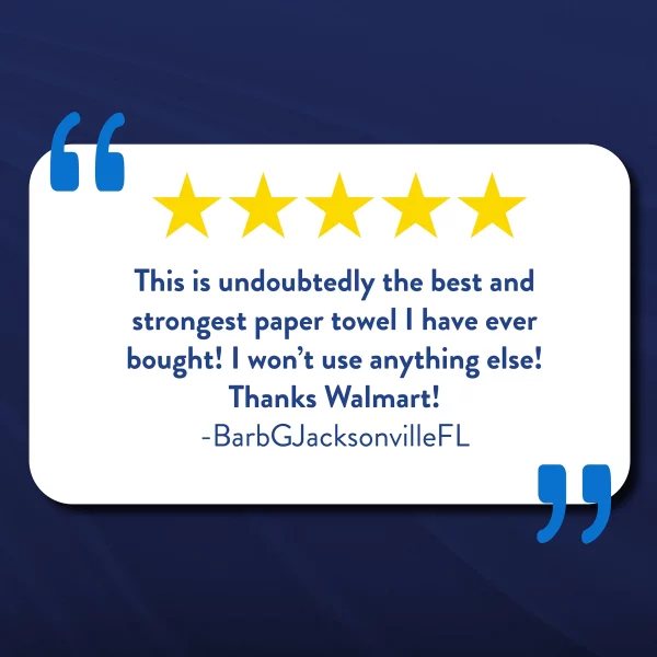 Great Value Ultra Strong Paper Towels, White, 6 Double Rolls