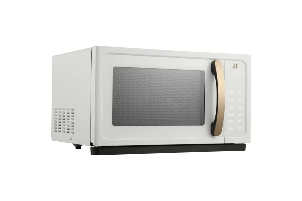 Beautiful 1.1 Cu ft 1000 Watt, Sensor Microwave Oven, White Icing by Drew Barrymore, New