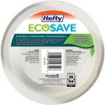 Hefty ECOSAVE Compostable Paper Bowls, 16 Ounce, 25 Count